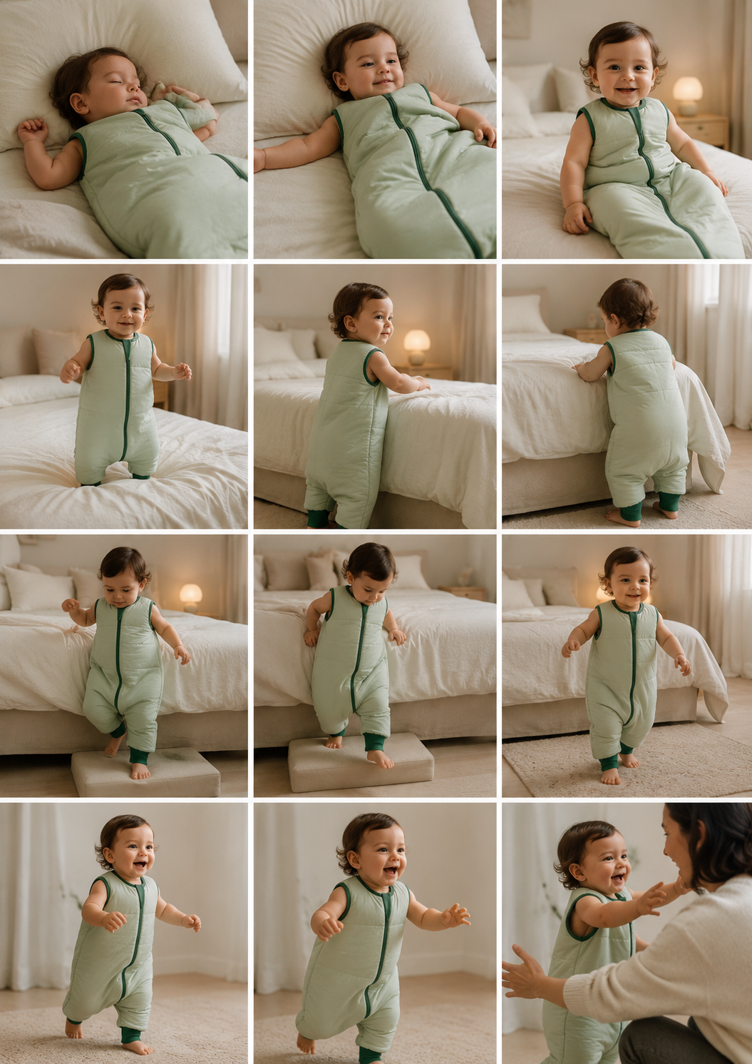 Sleeping Bebé Doble Faz - Modelo con Pies